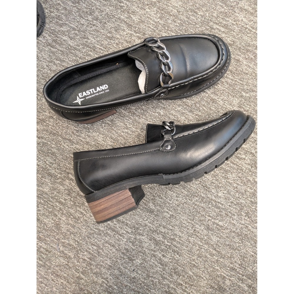 Eastland Nora Black Office Loafers Women's‎ Size 10 Wide